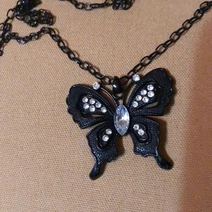 🌹Beautiful Black Butterfly Necklace